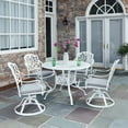 thumbnail image 1 of Homestyles Capri White 5 Piece Outdoor Dining Set, 1 of 3