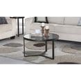 thumbnail image 1 of Homestyles Carmen Brown Wood Small Round Bunching Coffee Table, 1 of 4