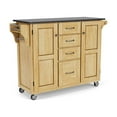 thumbnail image 1 of Homestyles Create-a-Cart Wood Kitchen Cart in Brown, 1 of 4