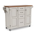 thumbnail image 1 of Create-A-Cart Off-White Kitchen Cart, 1 of 1