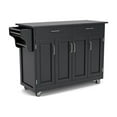 thumbnail image 1 of Homestyles Create-a-Cart Wood Rolling Kitchen Cart in Black, 1 of 8