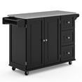 thumbnail image 1 of Homestyles Dolly Madison Wood Kitchen Cart in Black, 1 of 8