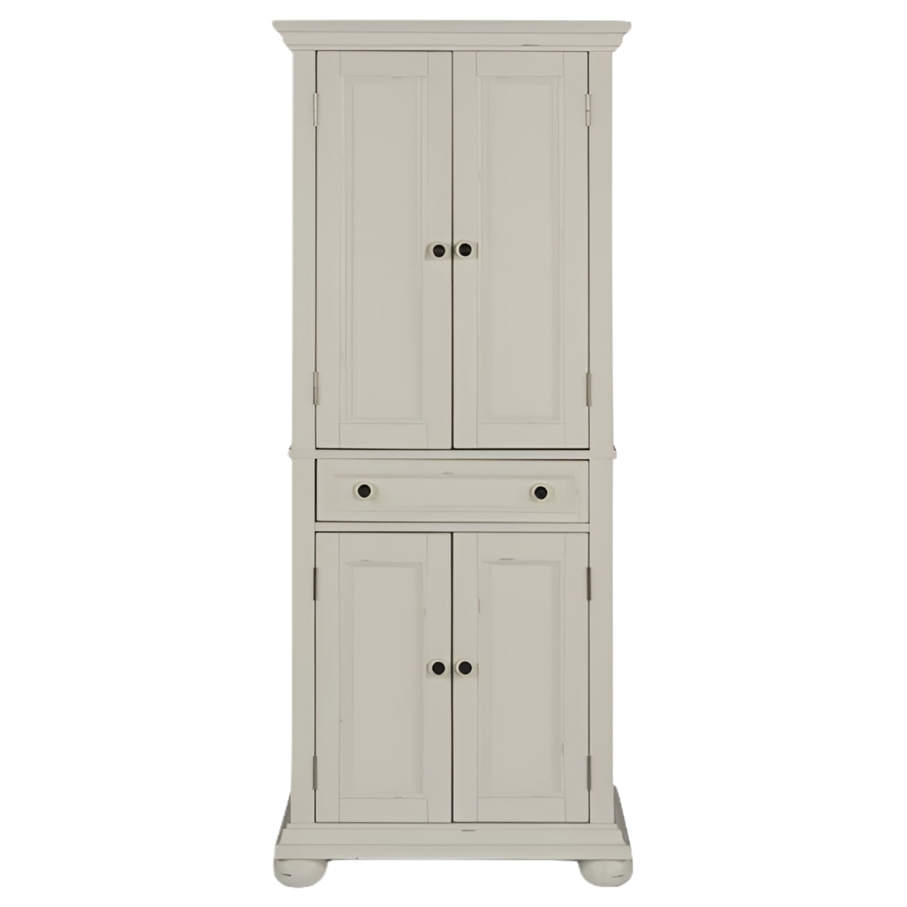 Dover 72" White Mahogany Freestanding Pantry with Adjustable Shelving