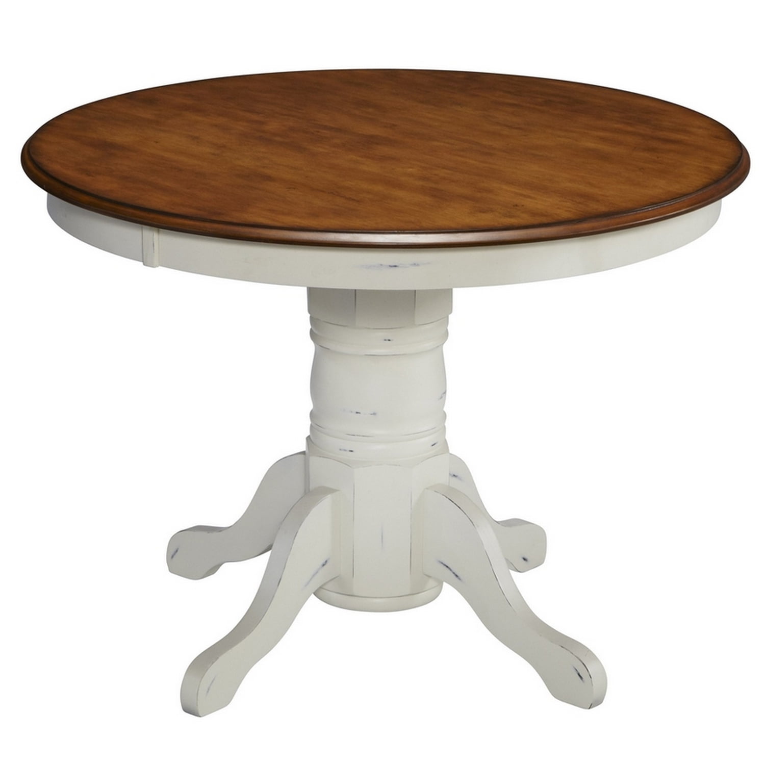 Homestyles French Countryside Wood Dining Table in Off White