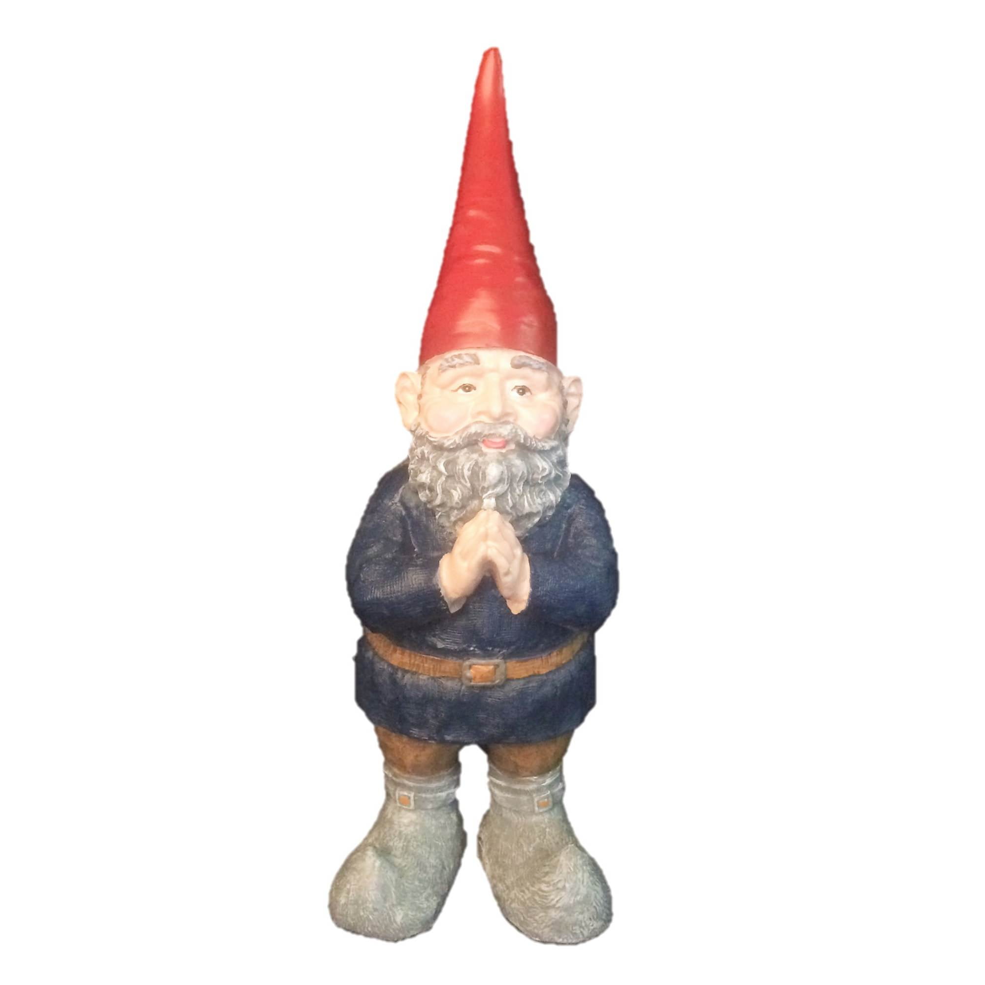 Homestyles Giant "Mordecai" the Classic Old World Garden Gnome with Praying Hands Outdoor Statue 32"H