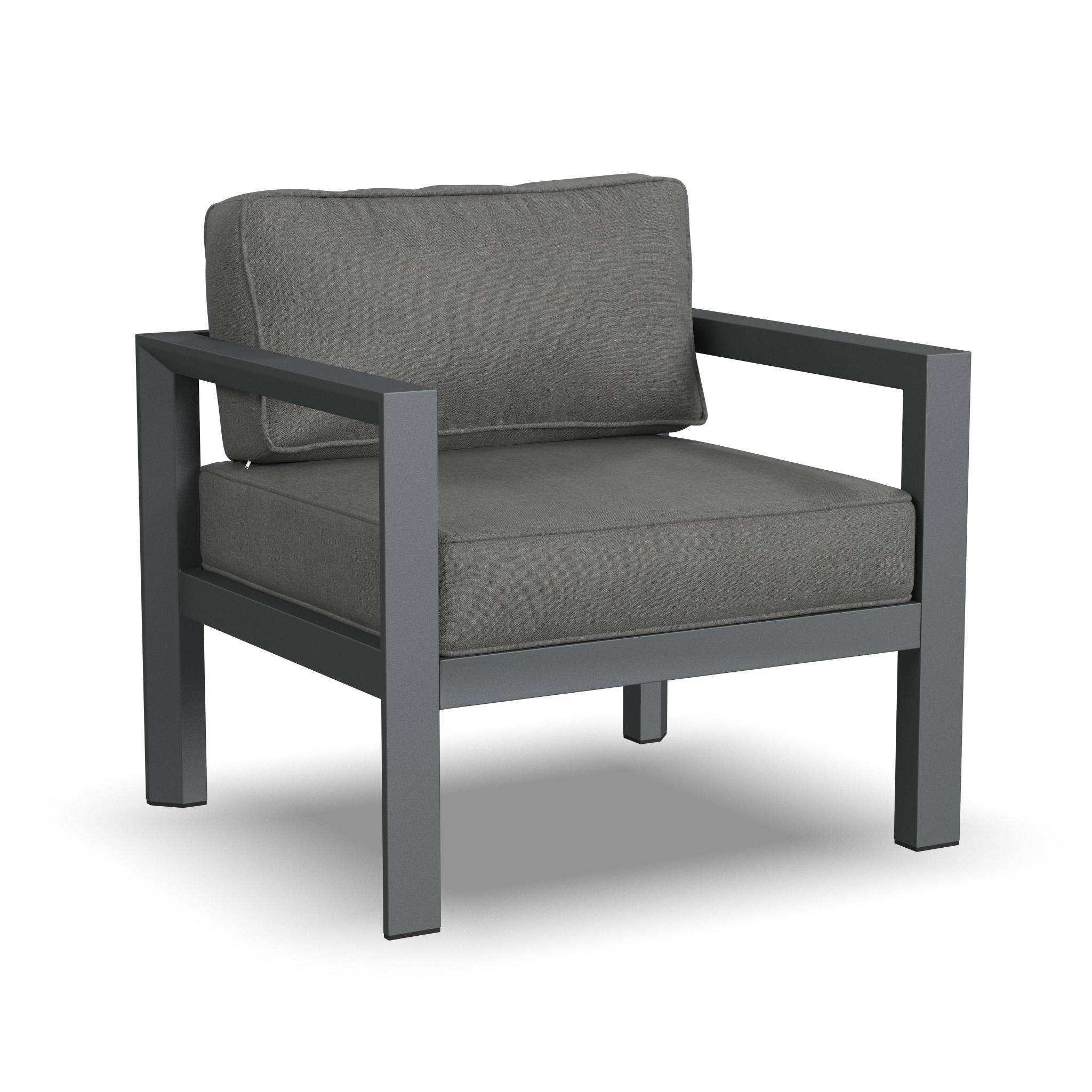 Homestyles Grayton Aluminum Outdoor Aluminum Lounge Chair in Gray - image 1 of 10