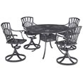 thumbnail image 1 of Homestyles Grenada Aluminum 5 Piece Outdoor Dining Set in Charcoal, 1 of 3
