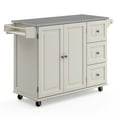 thumbnail image 1 of Homestyles Liberty Kitchen Cart with Stainless Steel Top, 1 of 8