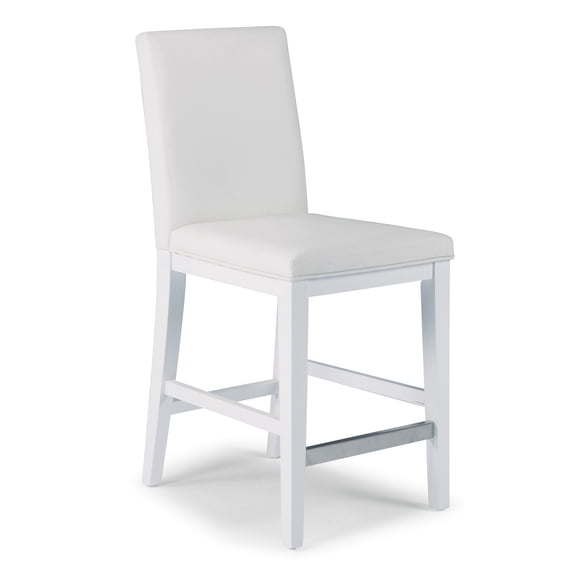 Homestyles Linear Wood Counter Stool in White