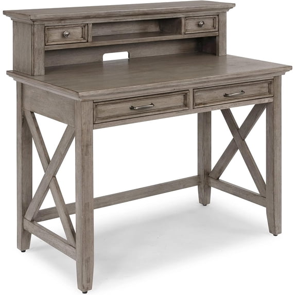 Mountain Lodge Gray Desk with Hutch