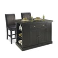 thumbnail image 1 of Nantucket Black 3 Piece Kitchen Island Set, 1 of 4