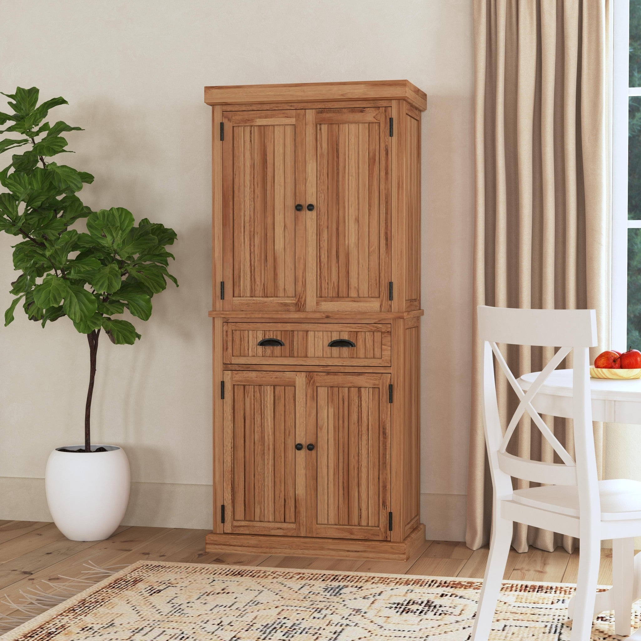 Homestyles Nantucket Wood Pantry in Brown - Walmart.com