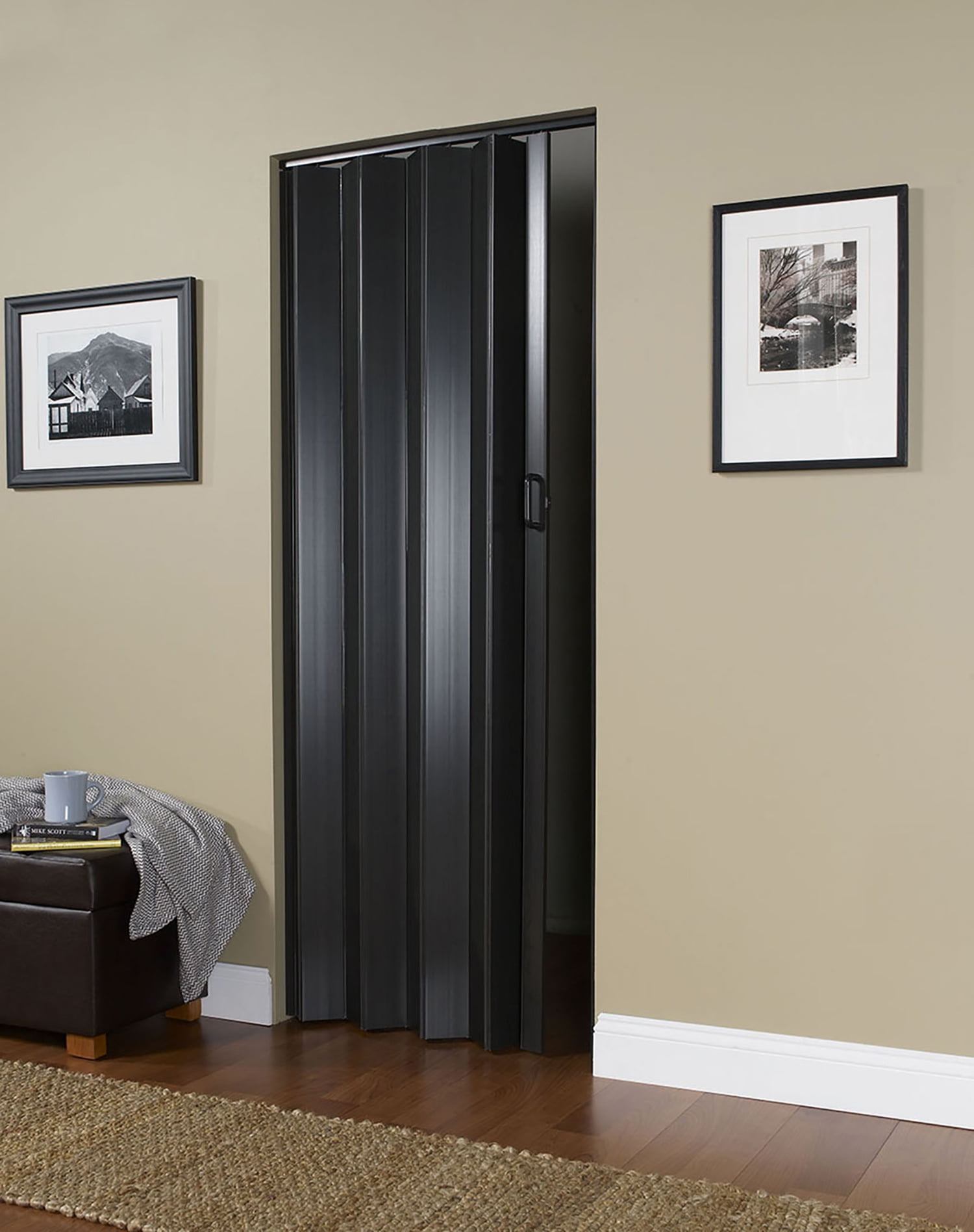 HOMESTYLES Homestyle Plaza Vinyl Folding Door fits 36"wide x 80"high Espresso