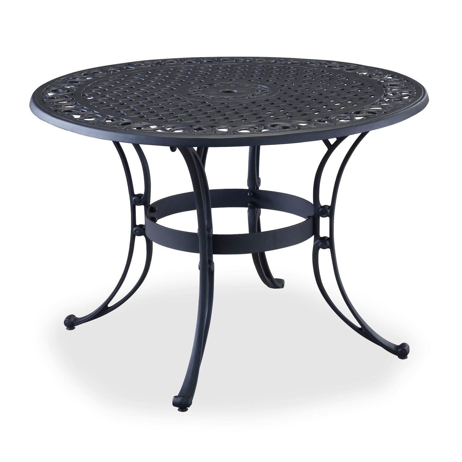Sanibel Classic Black Cast Aluminum 42" Outdoor Dining Table