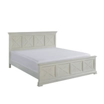 Homestyles Seaside Lodge Off-White King Bed