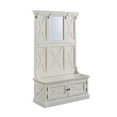 thumbnail image 1 of Homestyles Seaside Lodge Wood Hall Tree in Off White, 1 of 4