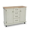 thumbnail image 1 of Homestyles Seaside Lodge Wood Kitchen Cart in Off White, 1 of 7