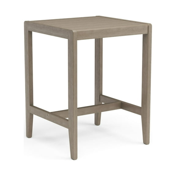 Homestyles Sustain Wood Outdoor High Bistro Table in Gray