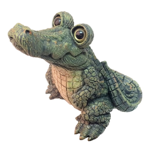 Homestyles Toad Hollow Standing Gator Home & Garden Alligator Beach Garden Statue