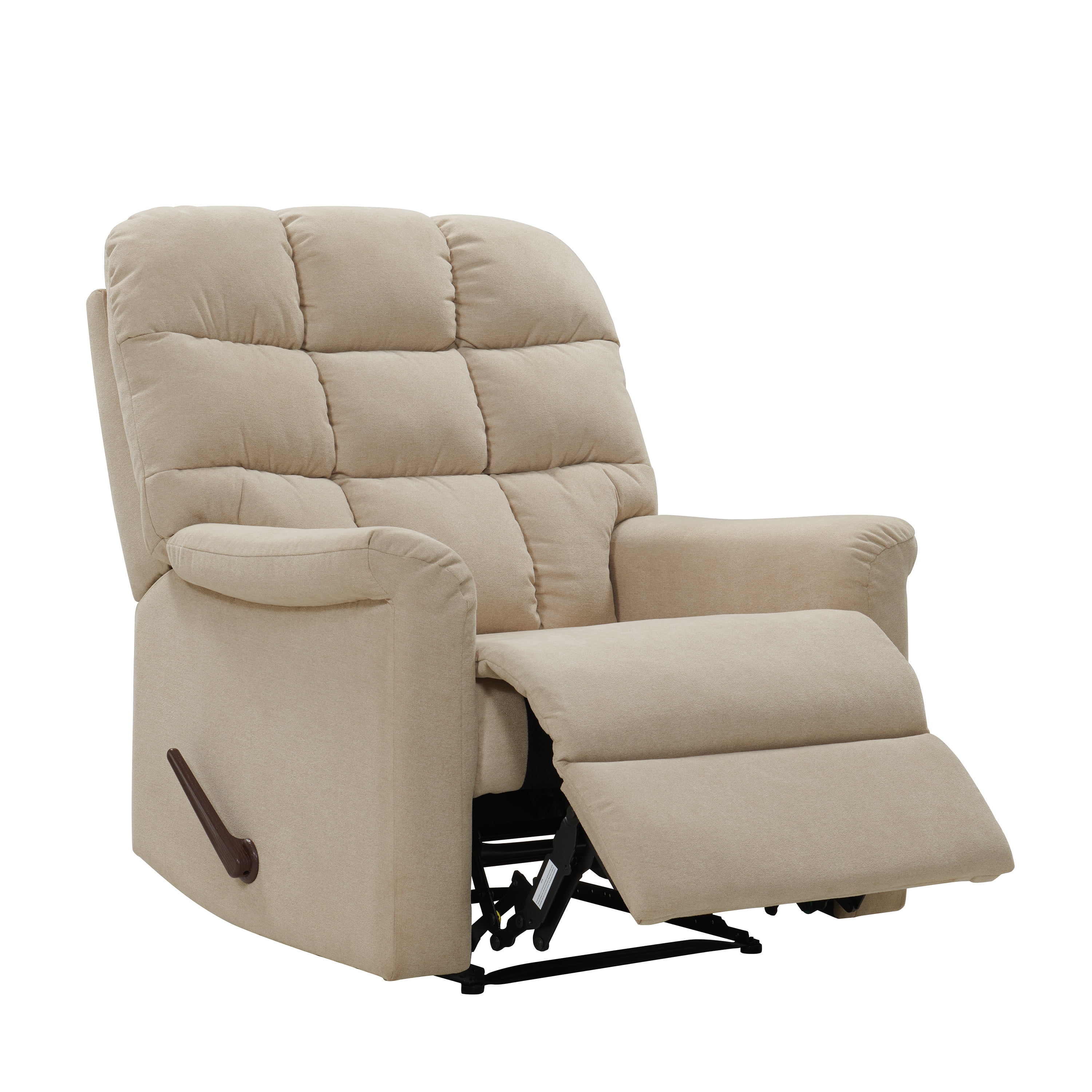 Homesvale Extra Large Wall Hugger Recliner Barley Tan Velour