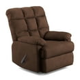 Homesvale Mainstays Wall Hugger Recliner, Dark Brown Microfiber