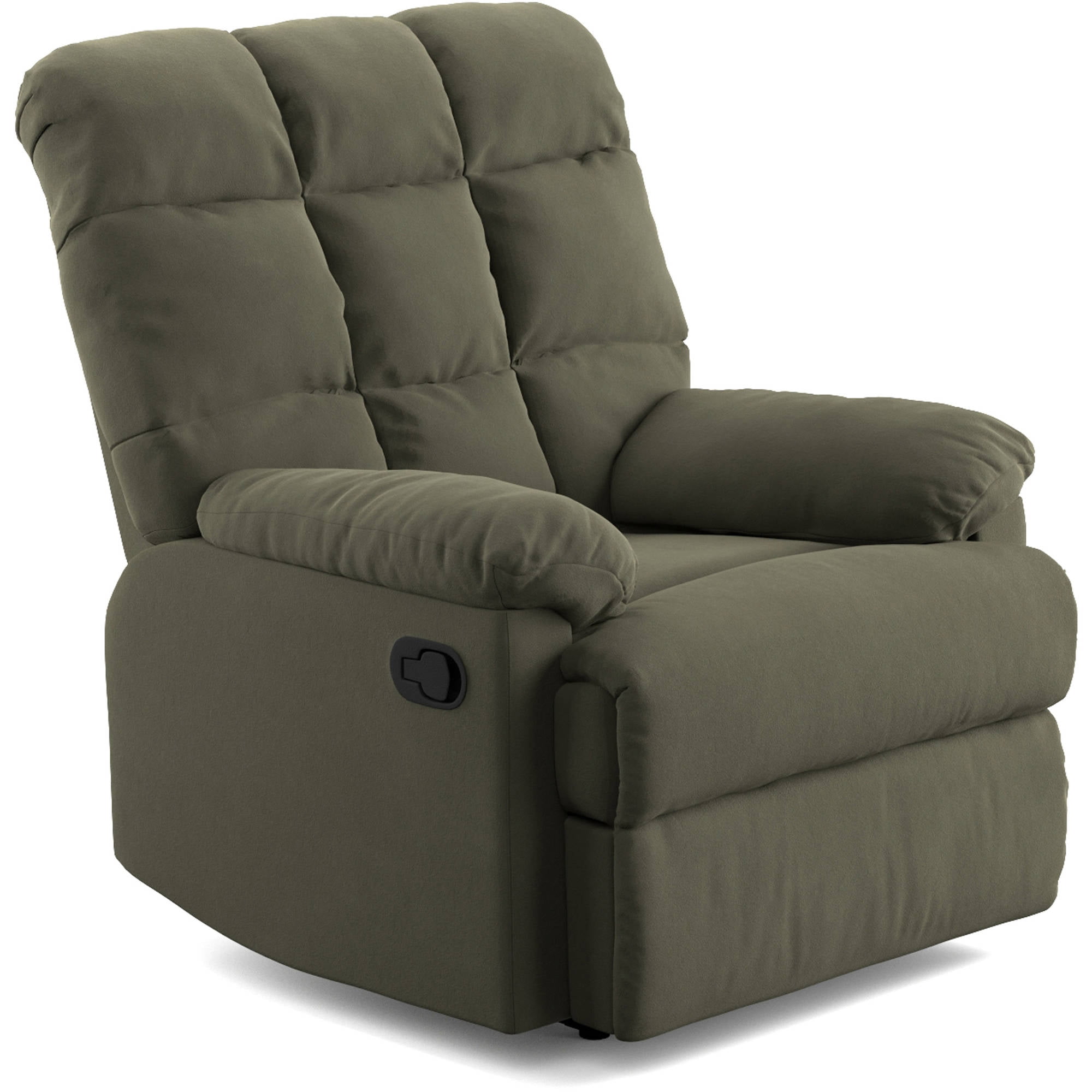 Serta Push Button Power Recliner with Deep Body Cushions Upholstered Multiple Colors Walmart