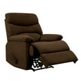 thumbnail image 1 of Homesvale Perie Wall Hugger Recliner Chair, Brown Microfiber, 1 of 7