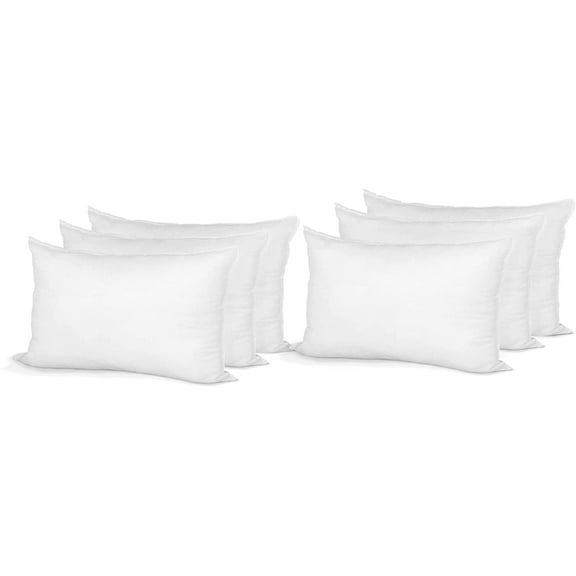 Hometex Canada Pillow Insert 14" x 20" Polyester Filled Standard Cover (6 Pack)