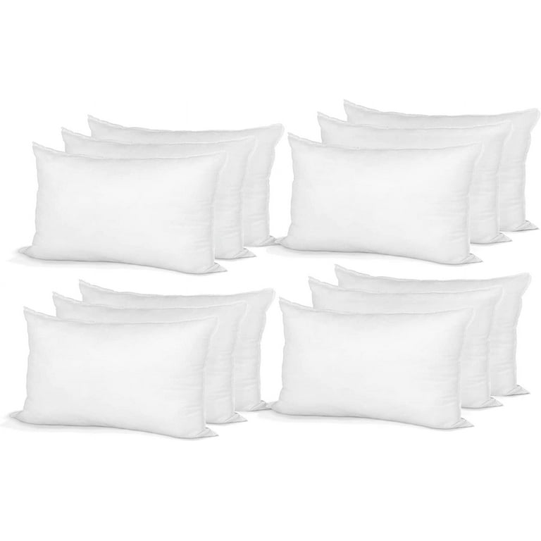 Hometex Canada Pillow Insert 20 x 36 Polyester Filled Standard Cover 12 Pack