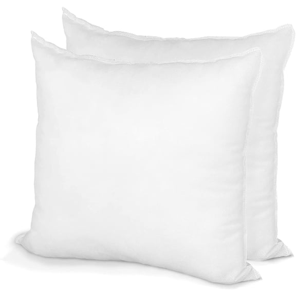 Hometex Canada Pillow Insert 22" x 22" Polyester Filled Standard Cover (2 Pack)