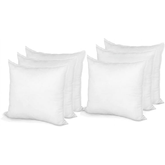 Hometex Canada Pillow Insert 32" x 32" Polyester Filled Standard Cover (6 Pack)