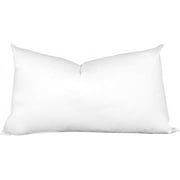 Hometex Canada Throw Pillow Insert 12" x 16" Synthetic Down with 100% Cotton Cover Faux Alternative Decorative Form