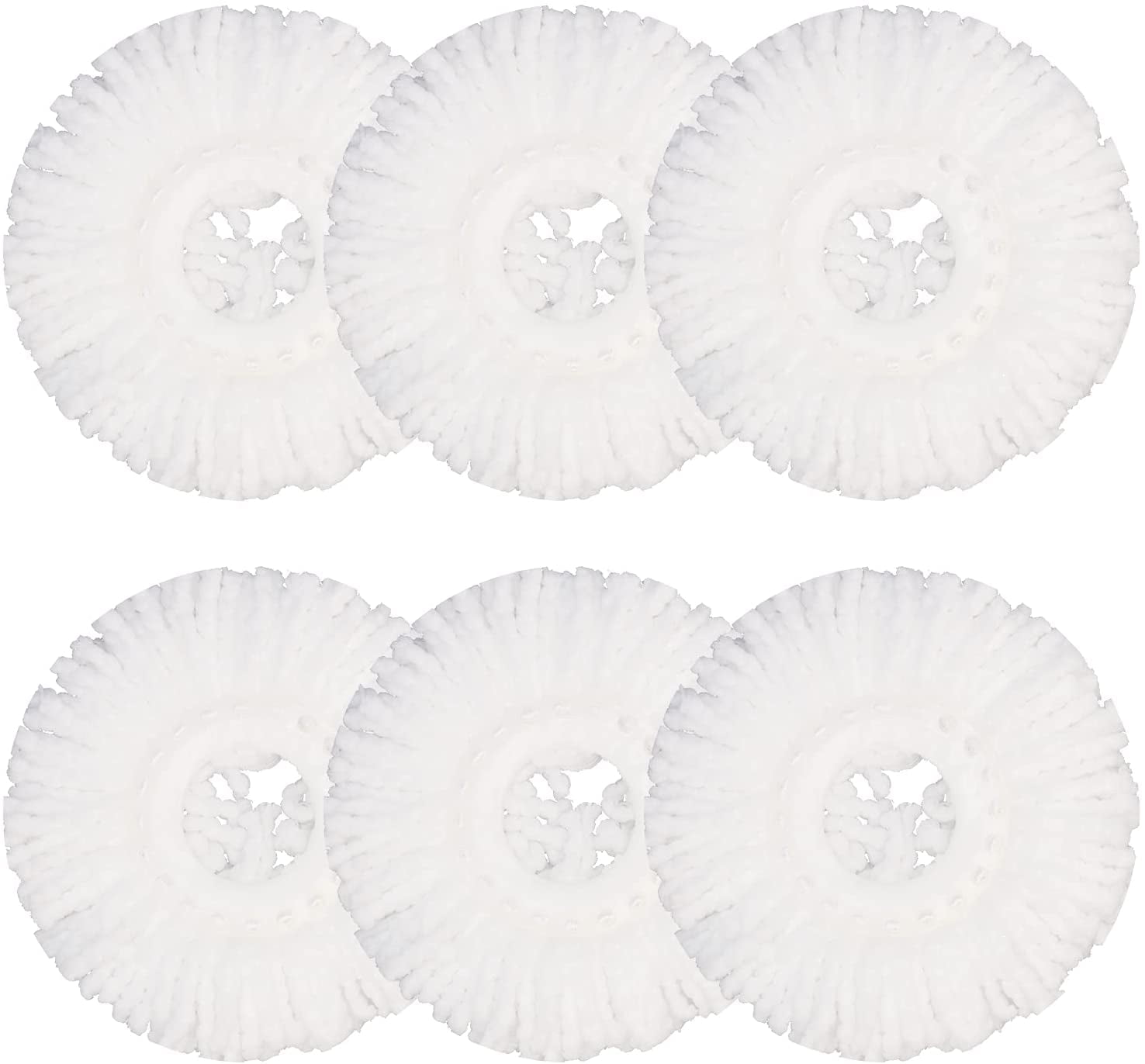 Hometimes 6 Pack Mop Head Replacement for Hurricane Spin Mop