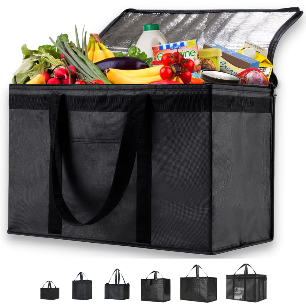Hometimes Home XXL Insulated Grocery Bag, Hot & Cold Food Delivery Bag ...