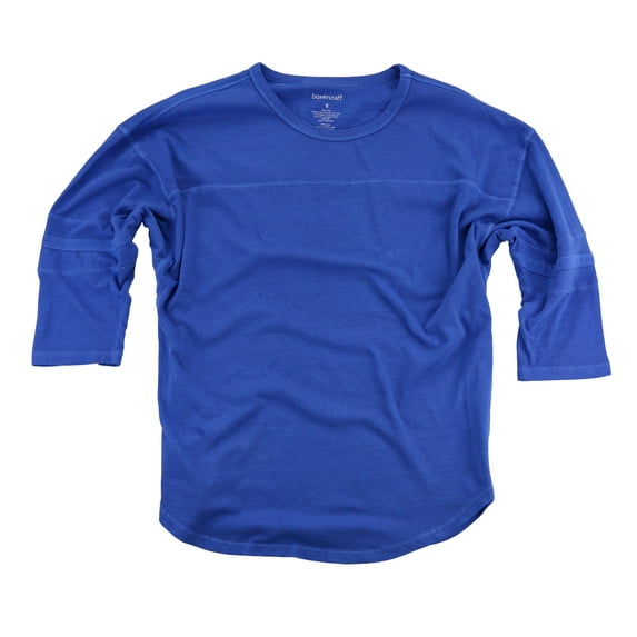 Hometown Clothing Bundle: Boxercraft Trendy 3/4 Sleeve Mid-Weight Vintage Jersey & 10% off coupon for a future purchase with us, Royal Blue-XS