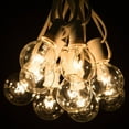 thumbnail image 1 of Hometown Evolution 50 Foot G40 Clear String Lights with White Wire for Indoor Outdoor Use, 1 of 8