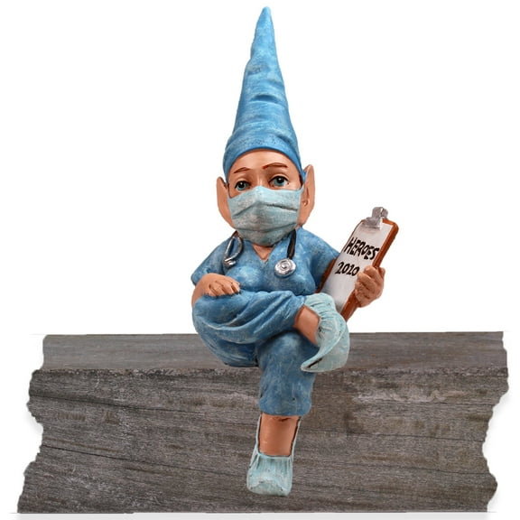 Hometown Heroes - Nurse Gnome Statue Florence - Special Edition 2020 Commemorative 10 H Shelf Sitter Figurine