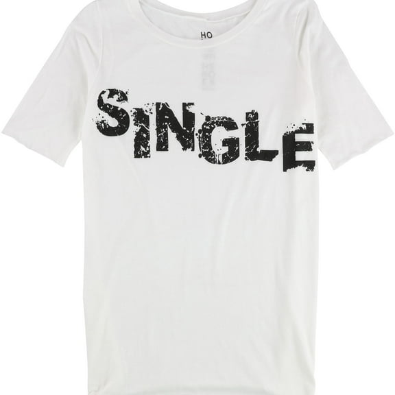 Hometown Heroes Womens Single Graphic T-Shirt, White, Medium