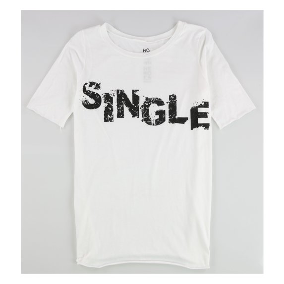 Hometown Heroes Womens Single Graphic T-Shirt, White, Small