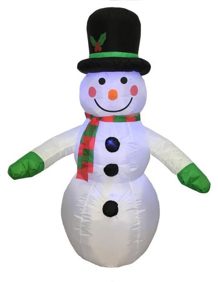 Inflatable 4ft. Ice Cube Snowman w/Buffalo Check Hat & Scarf - Yahoo  Shopping