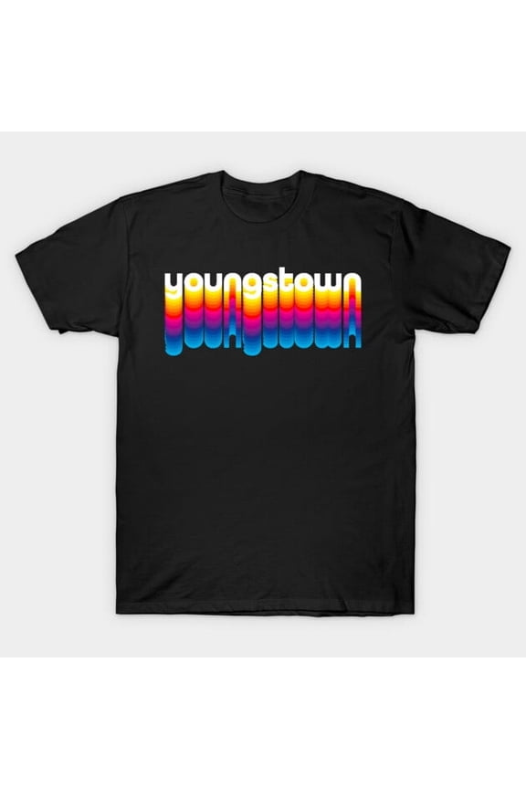 Hometown Pride Youngstown Ohio Rainbow Graphic, H17833 Unisex T-Shirt, Up to 5XL Available