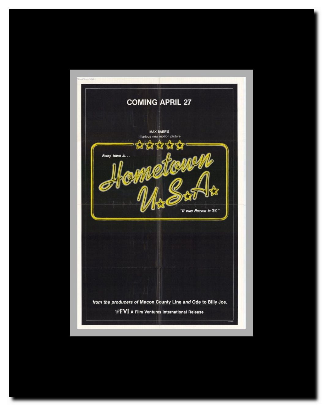 Hometown U.S.A. Framed Movie Poster