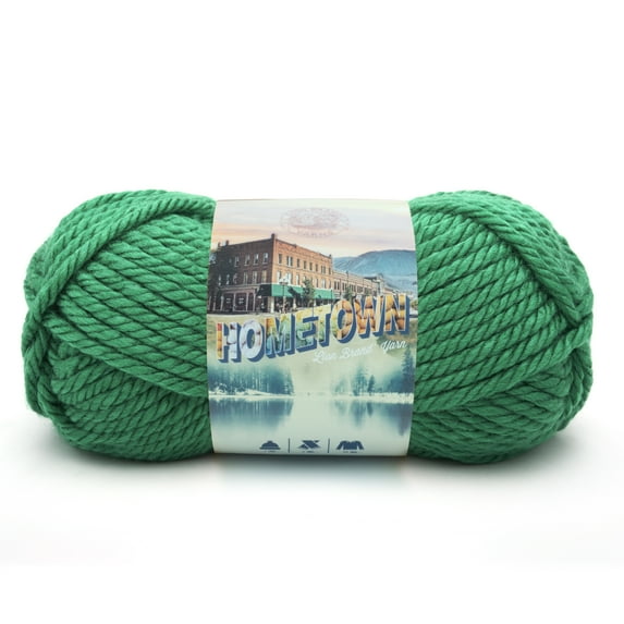 Lion Brand Yarn Hometown Green Bay 135-130K Super Bulky Acrylic 5oz 81 Yards Yarn