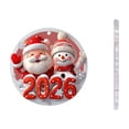 thumbnail image 1 of Hometravel 2026 Christmas Acrylic Ornament, Cute Mini Pendant for Tree Decoration, Festive Small Hanging Decor for Holiday, Gift, Seasonal Celebration, 1 of 4