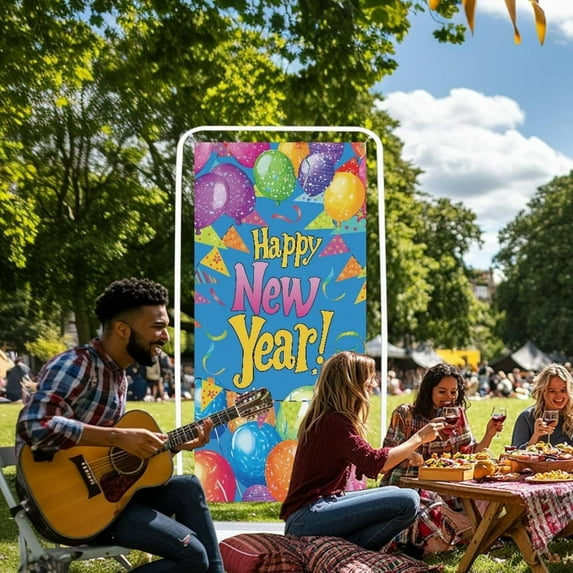 Hometravel 2026 Year Door Curtain Decor, Party Atmosphere Background Hanging, Celebratory Banner for Entrance, Wall, Event, Seasonal Display