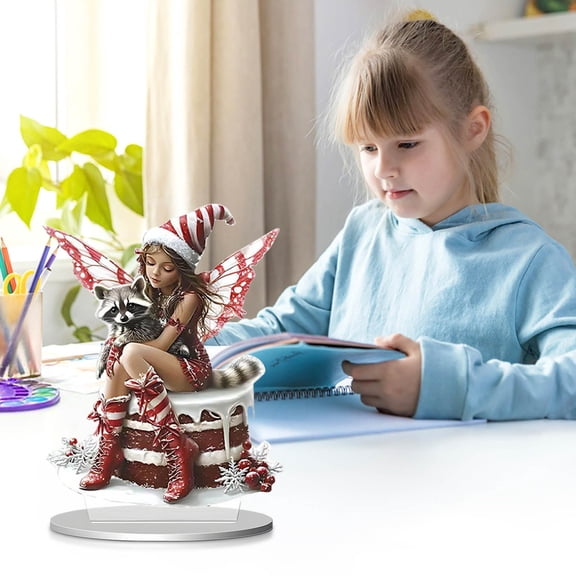 Hometravel 2D Acrylic Goddess Desktop Ornament, Waterproof Wear-Resistant Table Decor, Study and Living Room Decoration for Office, Home, Shelf