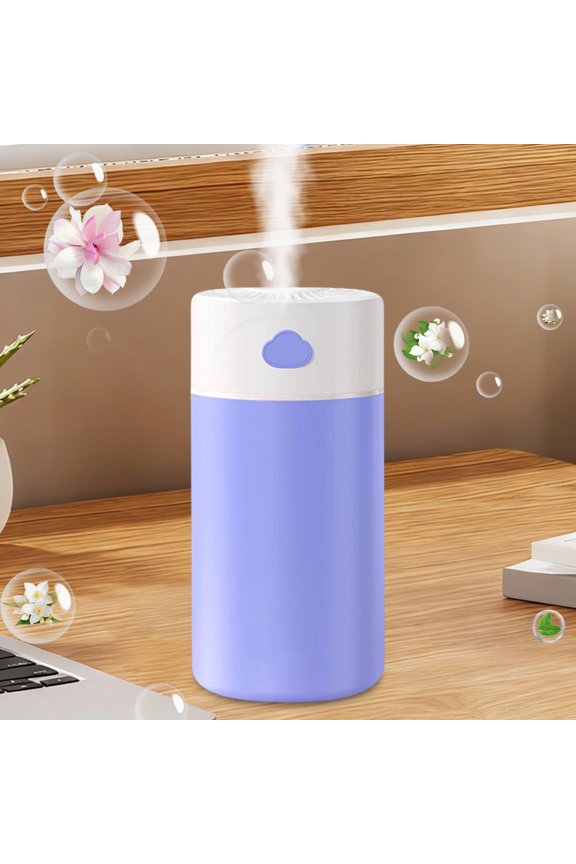 400ML Cloud Humidifier, USB Mini Aromatherapy Diffuser, Home Car Portable Cool Mist Maker with Light
