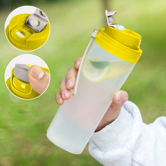 Hometravel 550ml Portable Shaker Cup, Single Layer Sports Fitness Water Bottle for Protein, Handheld Plastic Cup for Gym and Gifts