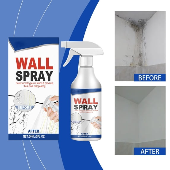 Hometravel 60ml Wall Touch Up Paint Spray, Quick Dry Interior Wall Repair, Scratch Cover for Home DIY, White