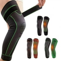 Hometravel Acupressure Heating Knee Support, Long Design with Adjustable Straps, Thermal Therapy Sleeve for Joint Comfort and Care